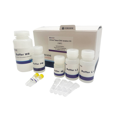 Contaminazione veloce della RNAsi di Kit No di isolamento del DNA del tessuto animale del reagente di laboratorio di purificazione di DNA genomico