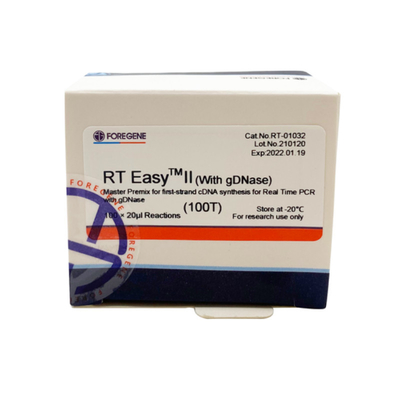 RT EasyTM II con gli iniettori inversi della trascrizione per usare premiscela matrice per la sintesi del Primo filo CDNA/PCR in tempo reale