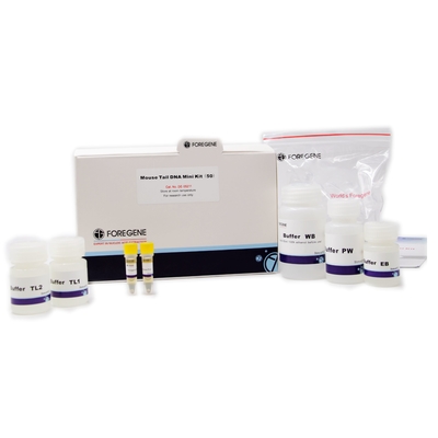 Purificazione del DNA del DNA Mini Kit For Genomic della coda del topo del reagente di laboratorio in 1 ora
