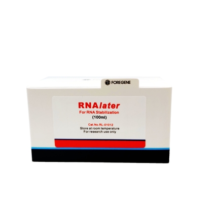 soluzione di protezione di RNAlater dei corredi di isolamento del RNA di 50ml 100ml 100ml×4 per il campione di tessuto