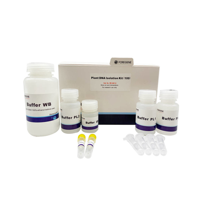 Contaminazione della RNAsi di Kit With No di isolamento del DNA della pianta del reagente di laboratorio di biologia molecolare