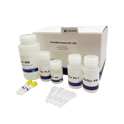 Contaminazione della RNAsi di Kit With No di isolamento del DNA della pianta del reagente di laboratorio di biologia molecolare