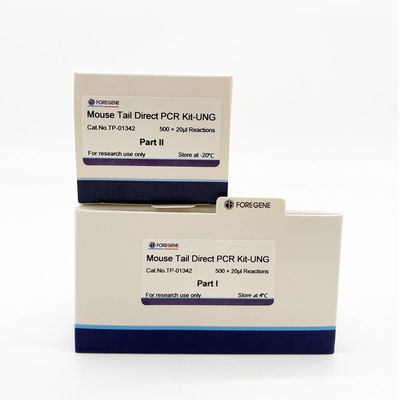 La biologia molecolare ha ottimizzato i corredi-UNG diretti di PCR della coda del topo del sistema di PCR per la PCR diretta del topo facendo uso del tessuto del topo