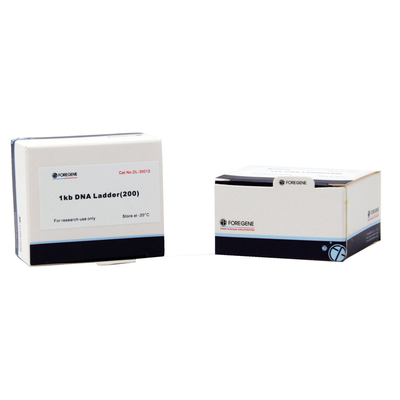 Indicatore 2000 del DNA 100 μL delle prove 500 che imballa 100bp-2000bp per elettroforesi