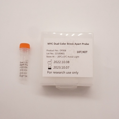 MYC Dual Color Break Apart Fish Probe Reagent per il gene MYC umano