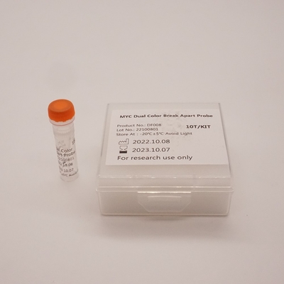 MYC Dual Color Break Apart Fish Probe Reagent per il gene MYC umano