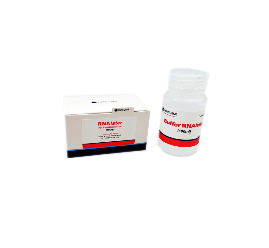 soluzione di protezione di RNAlater dei corredi di isolamento del RNA di 50ml 100ml 100ml×4 per il campione di tessuto