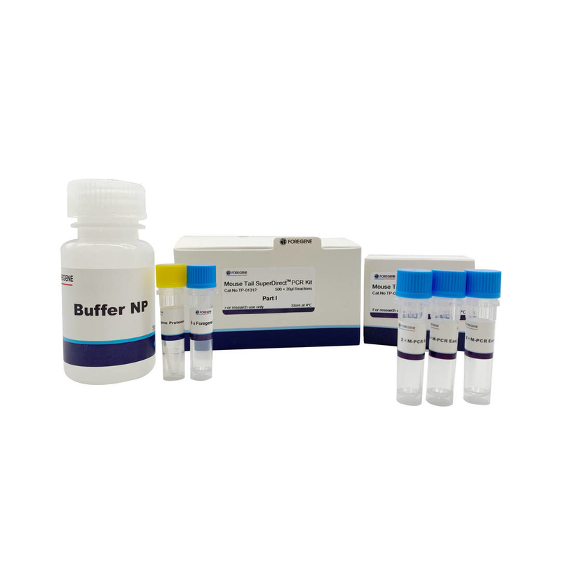 Gli alti corredi di PCR di SuperDirect della coda del topo del rendimento dell'estrazione del DNA per la PCR diretta del topo eseguono la lisi di temperatura ambiente